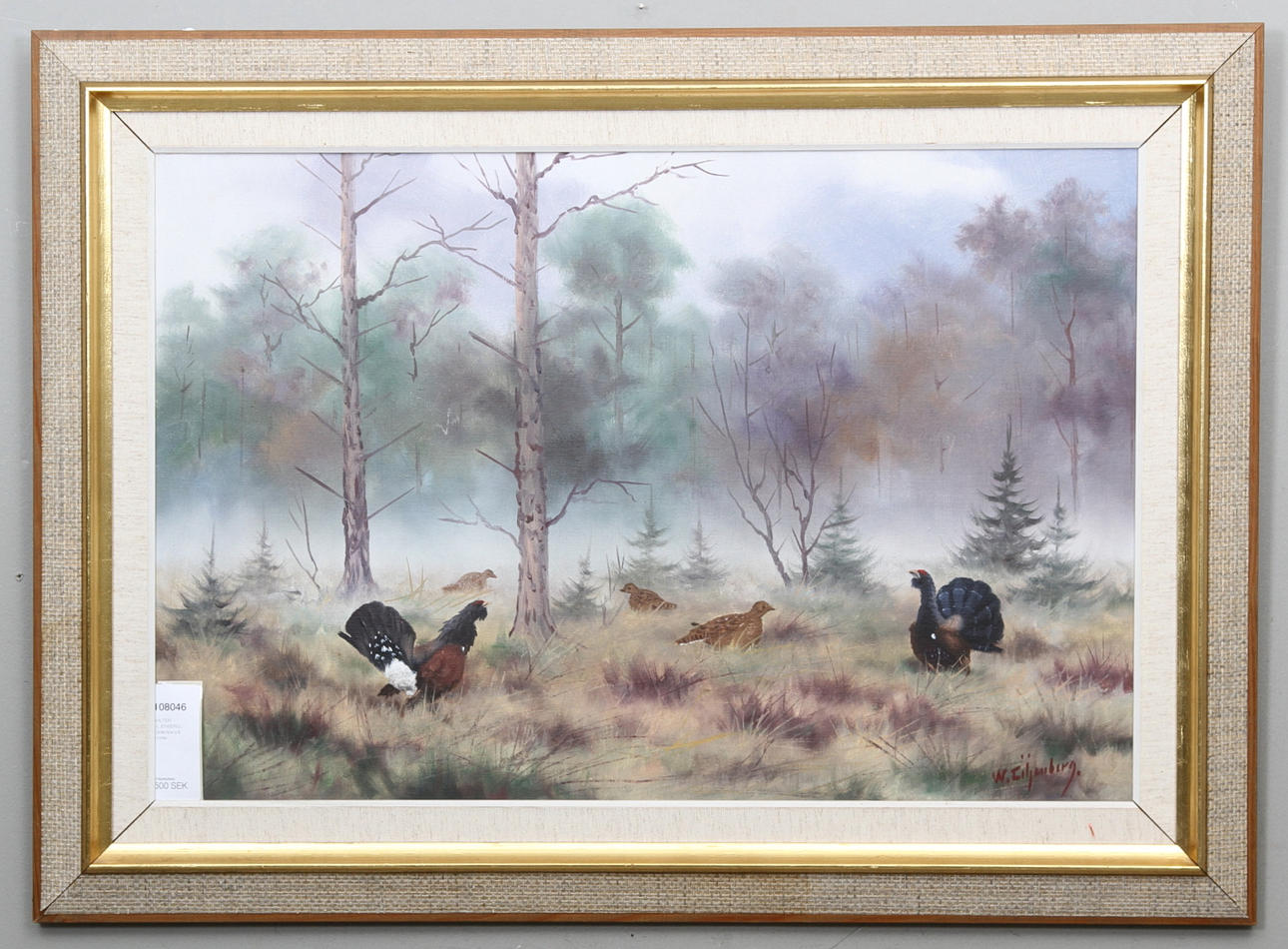 WALTER LILJENBERG. Tjäderspel på mosse.