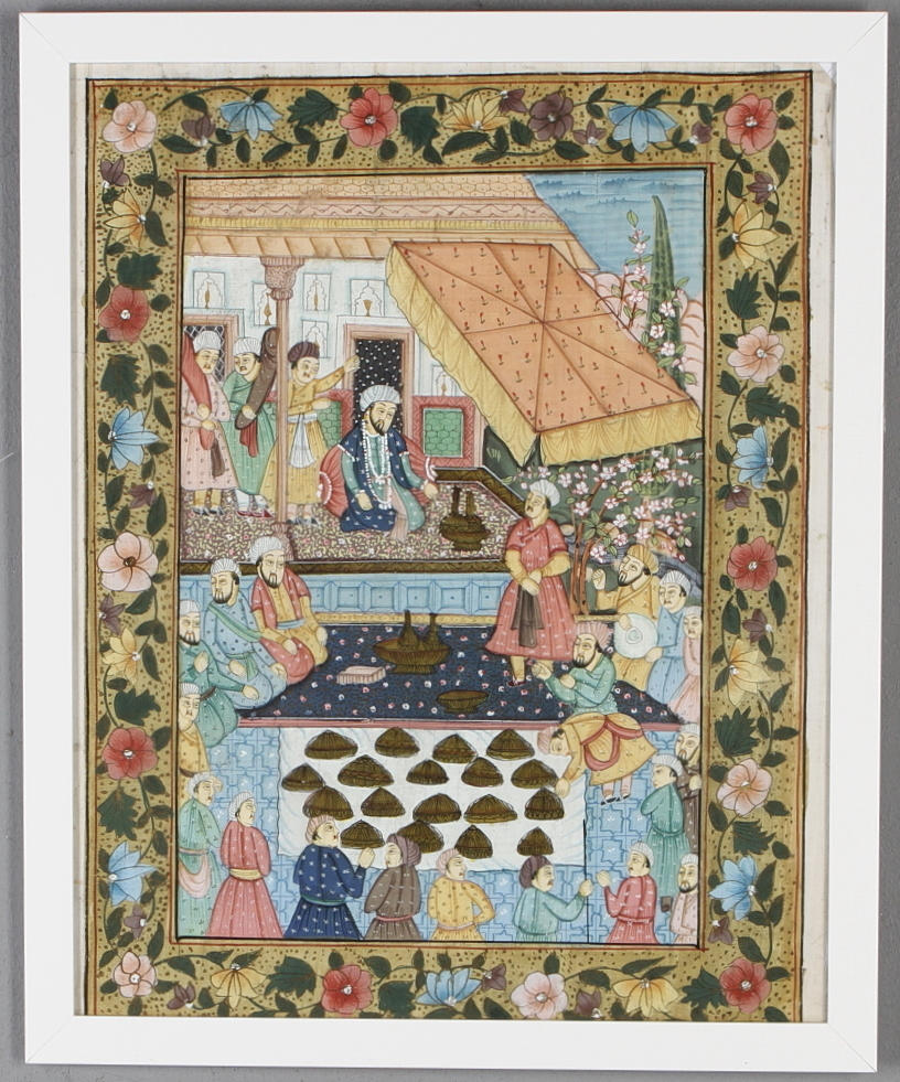 MÅLNING, orientalisk, 1900-tal.