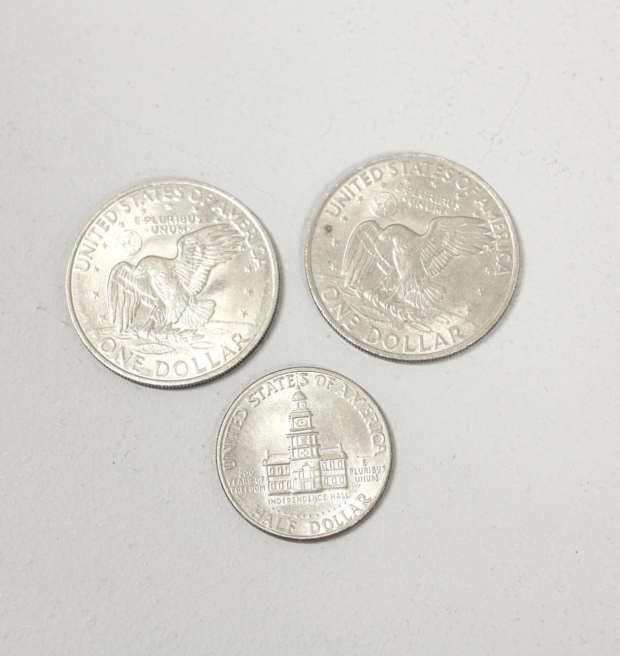 SILVERMYNT, 3 US-Dollarmynt.