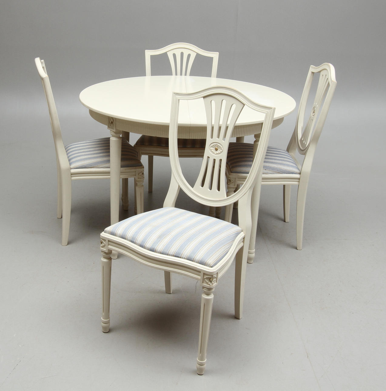 MATSALSGRUPP, 5 delar, gustaviansk stil, 1900-tal.