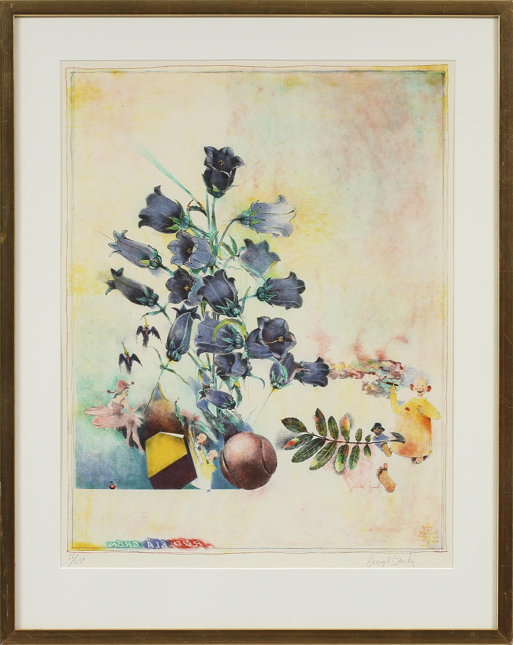 BENGT LANDIN. Färglitografi, signerad och numrerad 56/250.