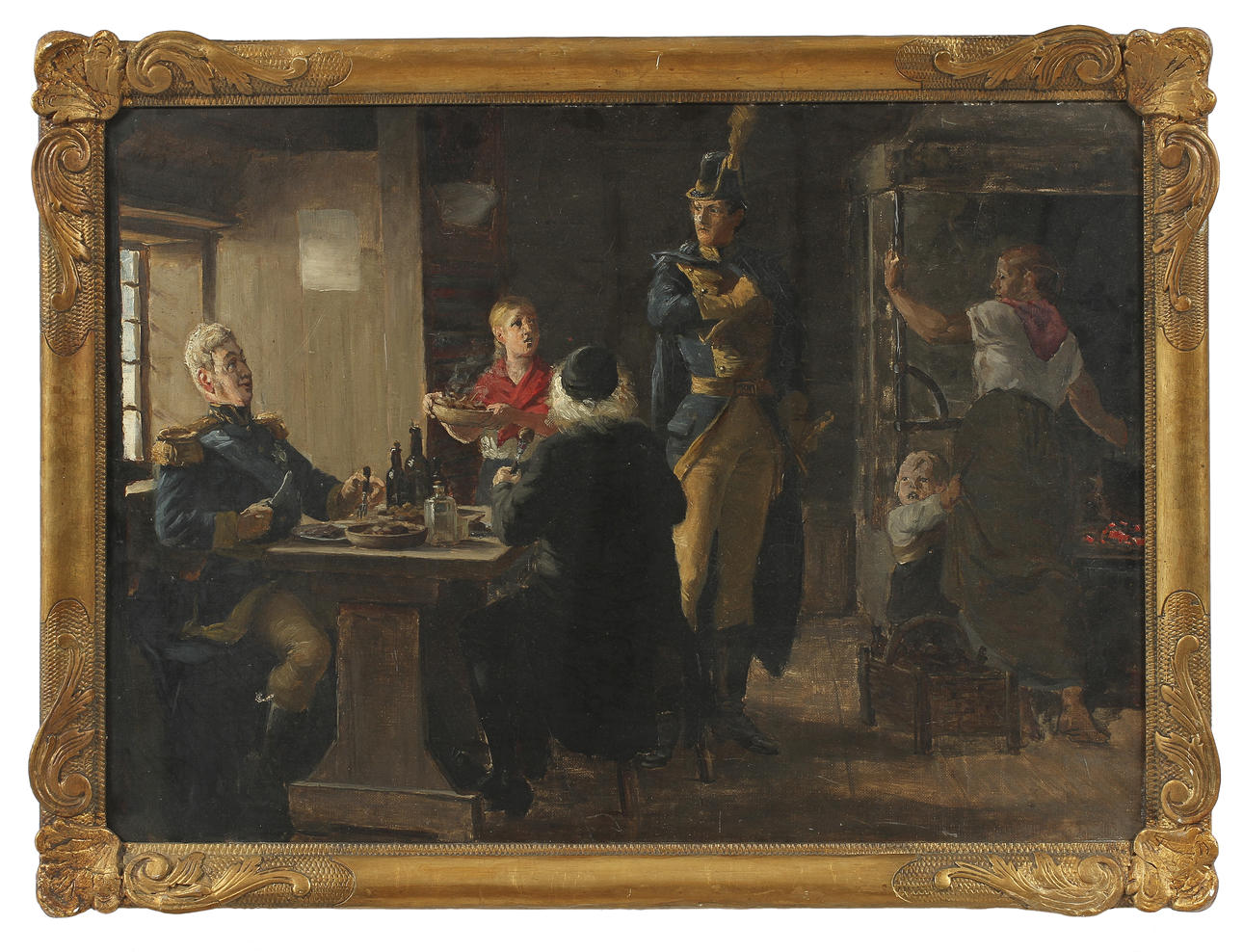 EDVARD AUGUST FORSSTRÖM. Olja på duk, signerad a tergo.