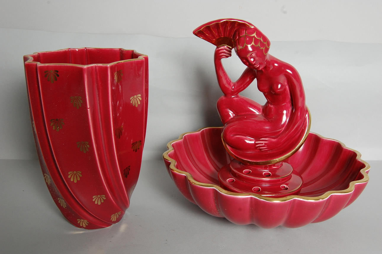 FAJANS, Röd Rubin, Gefle 1900-tal.