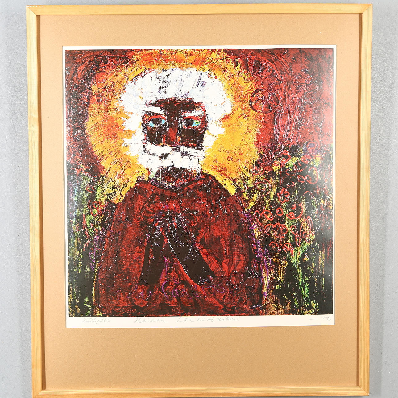 REIDAR SÄRESTÖNIEMI. Offset print, signed, numbered 293/300, dated -76.