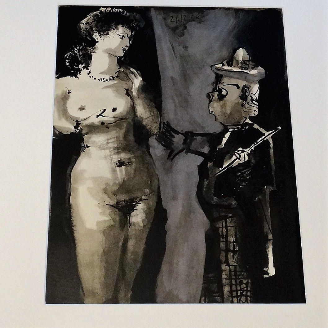 PABLO PICASSO, grafik, 1954.