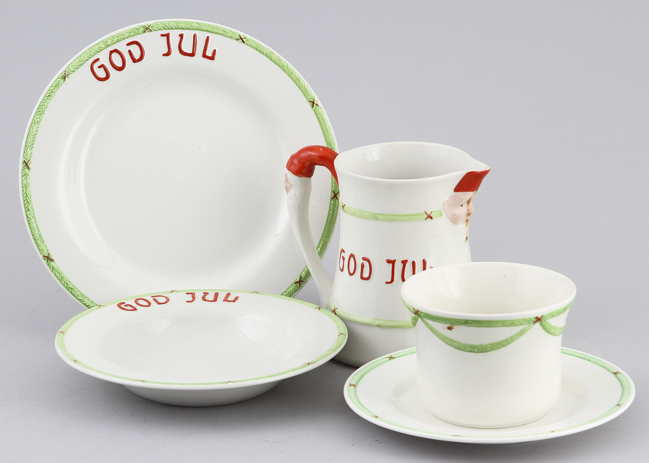 JULSERVIS, 33 delar, Gustavsberg.