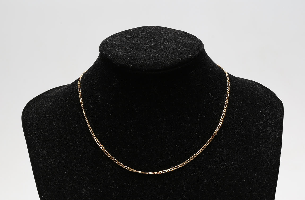 HALSBAND, Guld, "Figaro", ca 2,3 gram, 14K.