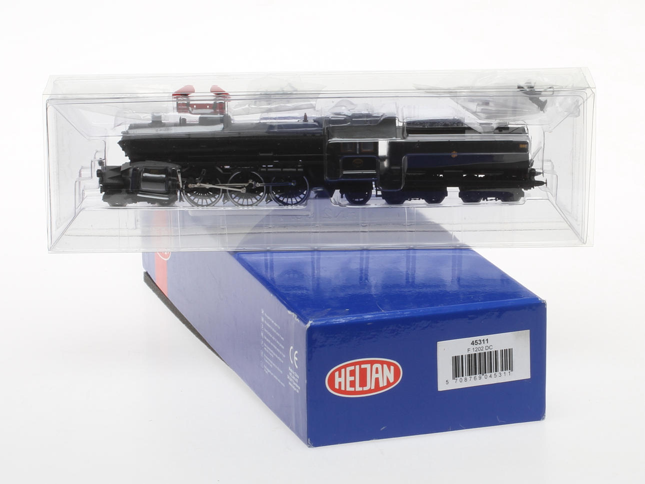 MODELLTÅG HELJAN 45311 svenska ångloket F 1202 DC i originalkartong.