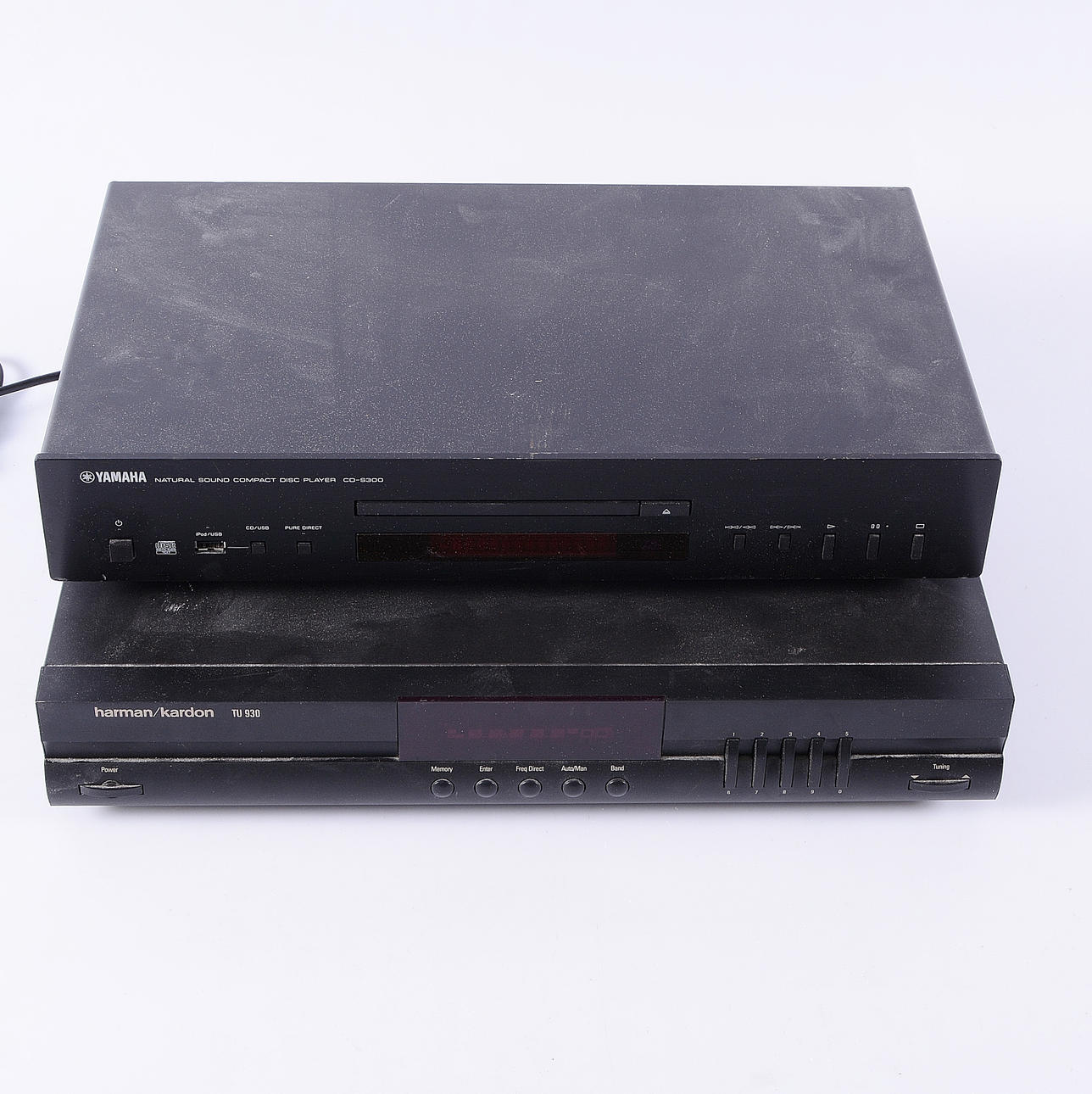 CD-AFSPILLER OG TUNER, Yamaha og Harman Kardon.