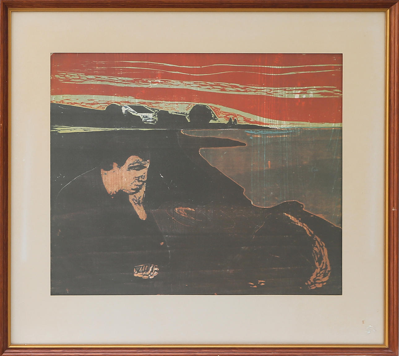 TRYCK, efter E Munch, 1900-tal.