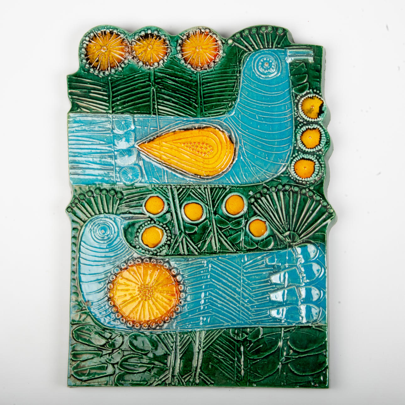 LISA LARSON. Relief, fugle, stentøj, Gustavsberg.