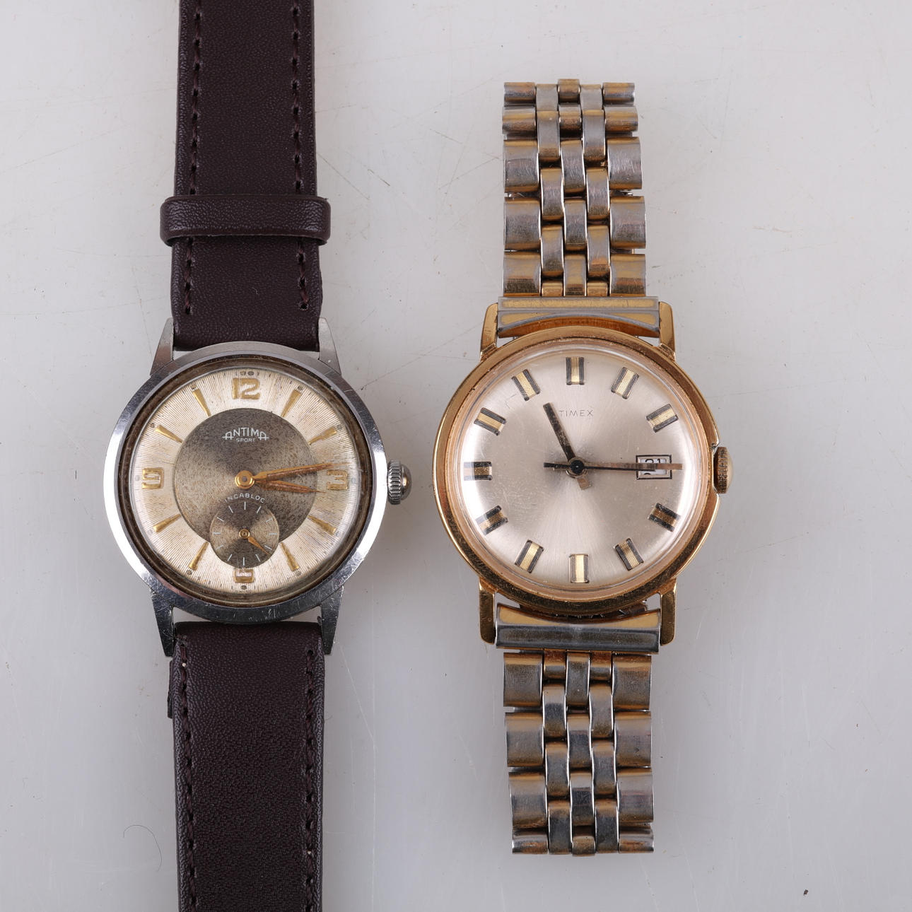 WRIST WATCH, 2 Antima and Timex, manual.