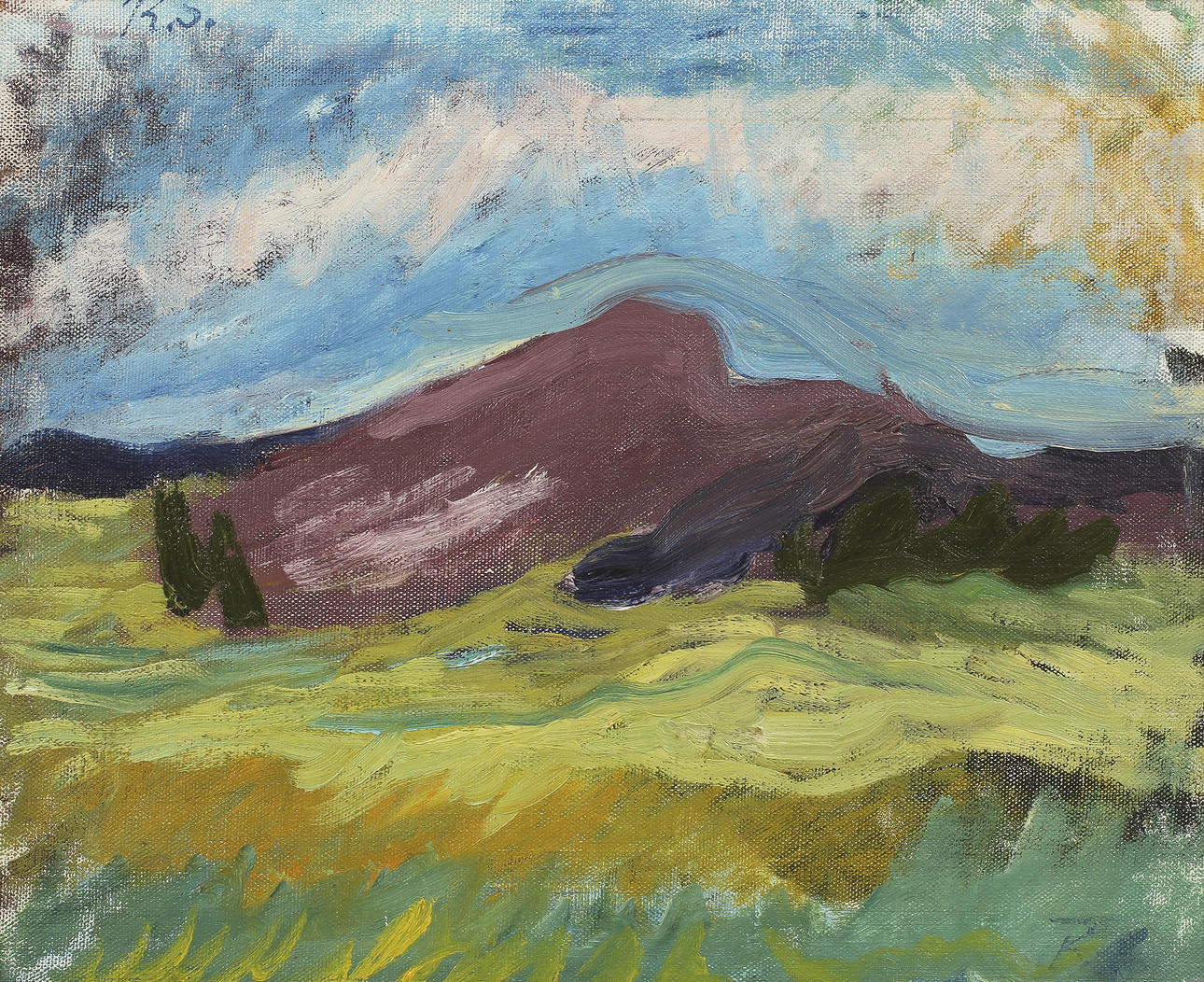 RAGNAR SANDBERG (1902-1972). Landskap från Orust. Olja på duk.