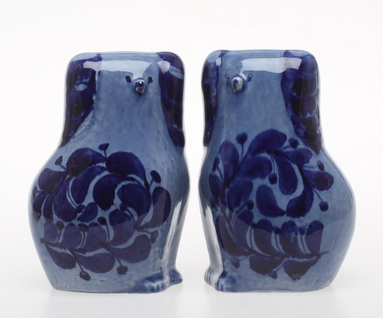 FIGURINER, 2 st, keramik, Pudlar, Lisa Larson, Gustavsberg.