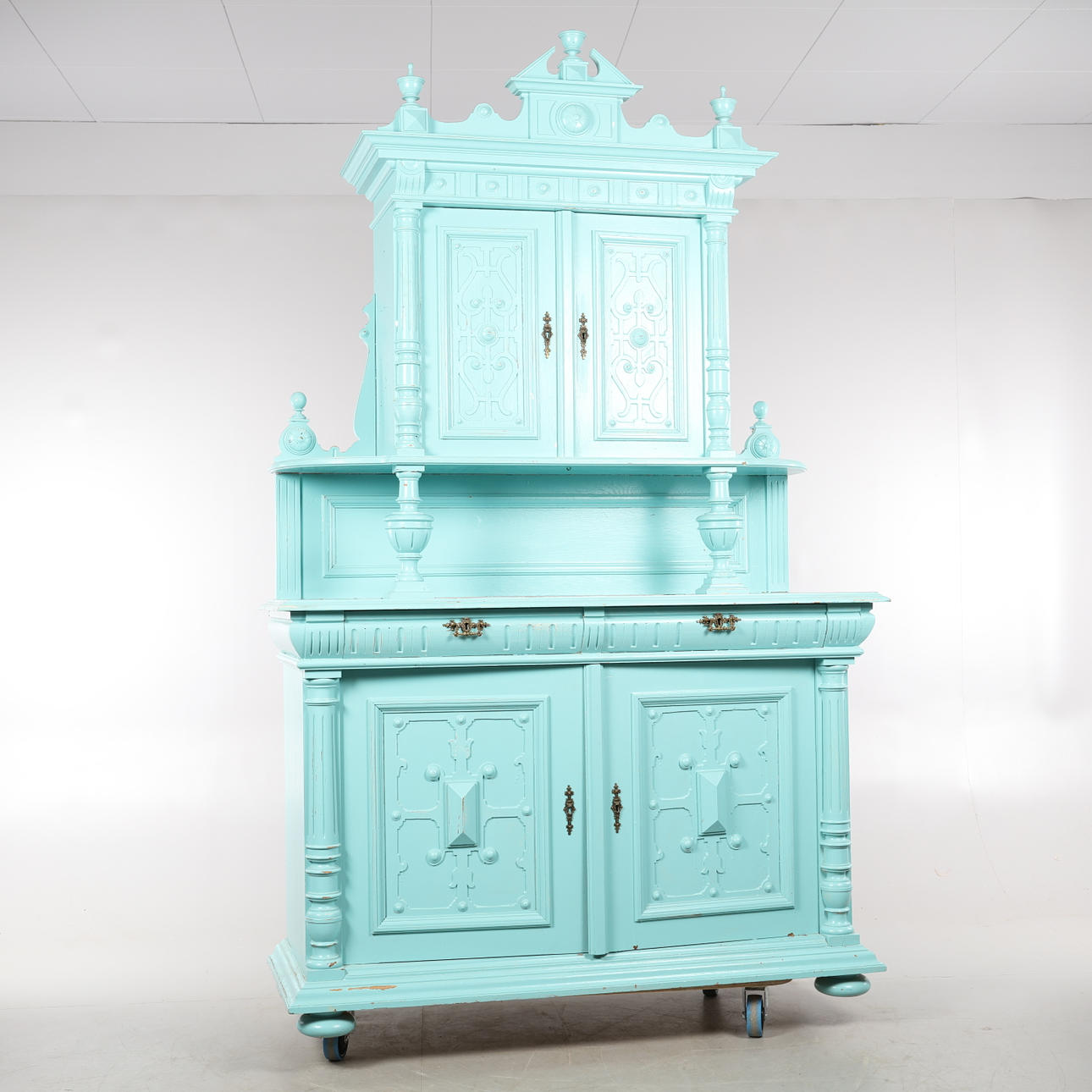 RENAISSANCE SCHRANK, Eiche, frühes 20. Jahrhundert.