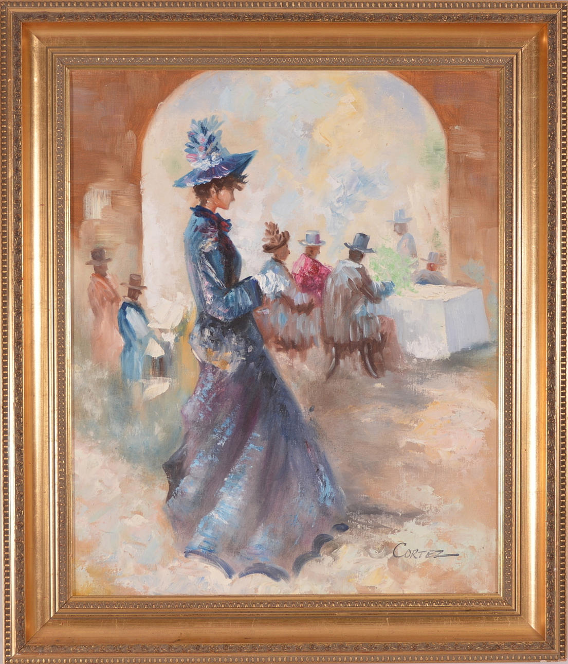 OIDENTIFIERAD KONSTNÄR. Olja på duk.