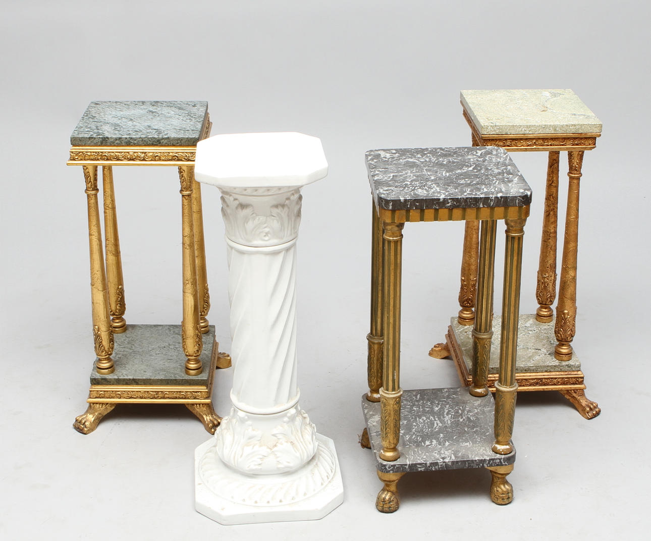 PIEDESTALER, 4 st, 1900-tal.