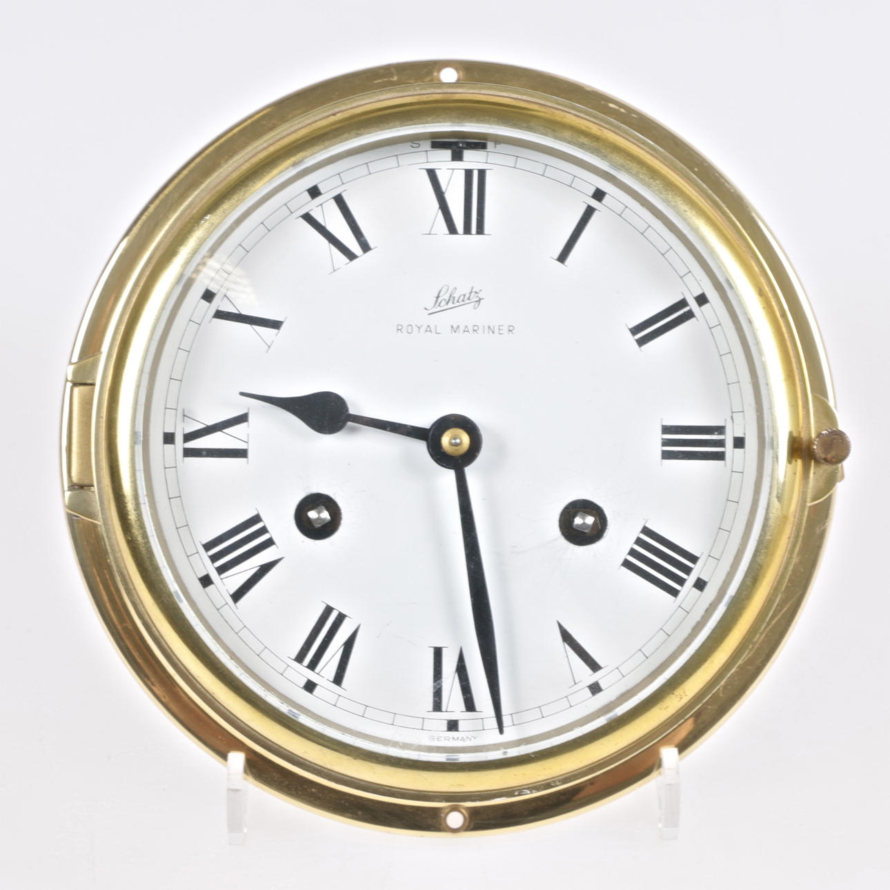 SHIP CLOCK, brass, "Royal Mariner", Schatz.