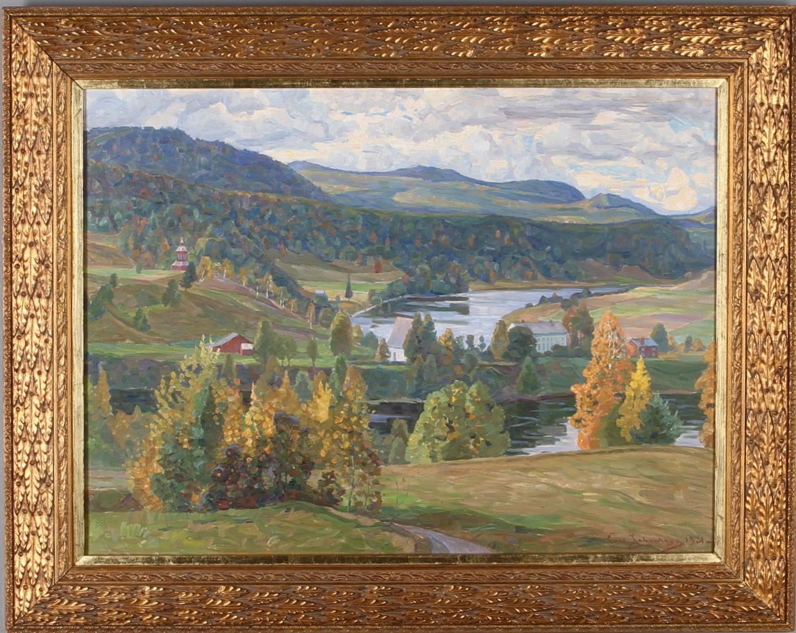CARL JOHANSSON. Landskap, olja på duk, signerad samt daterad 1931.