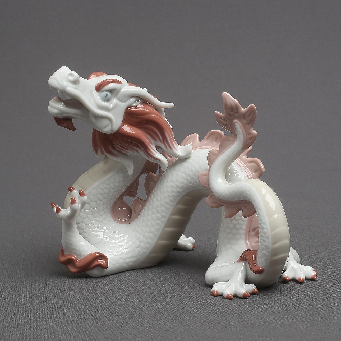 LLADRO, Drache, Figur, Porzellan, chinesische Zodiac-Sammlung, Spanien. Keramik & Porzellan - Europäisch