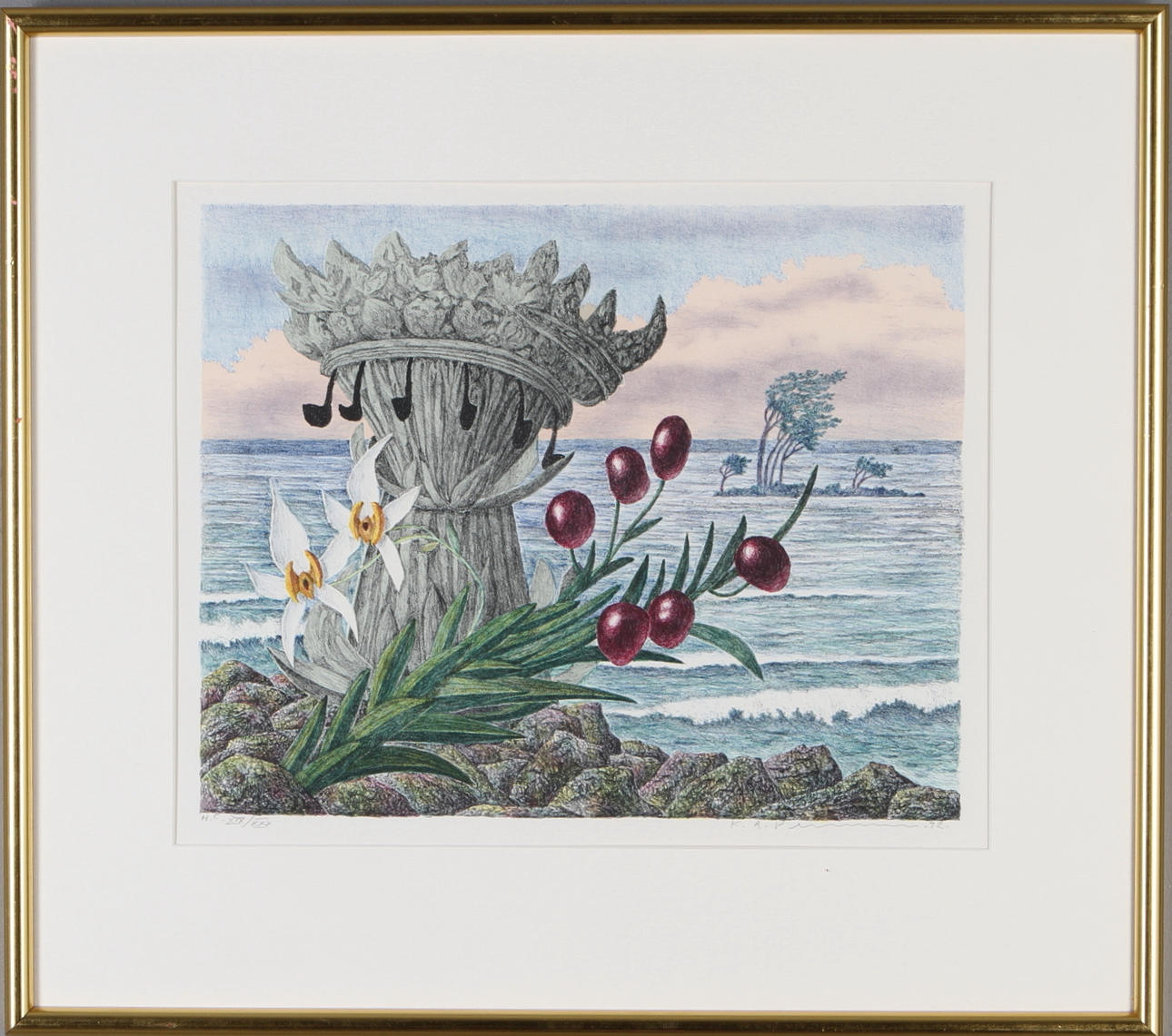 KARL AXEL PEHRSON. Komposition, färglitografi, signerad och numrerad XIX/XXX.