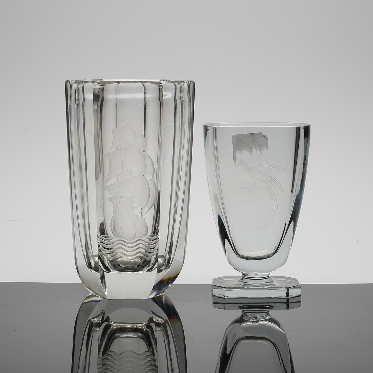 VASER, 2 stk, glas inkl. Kosta.