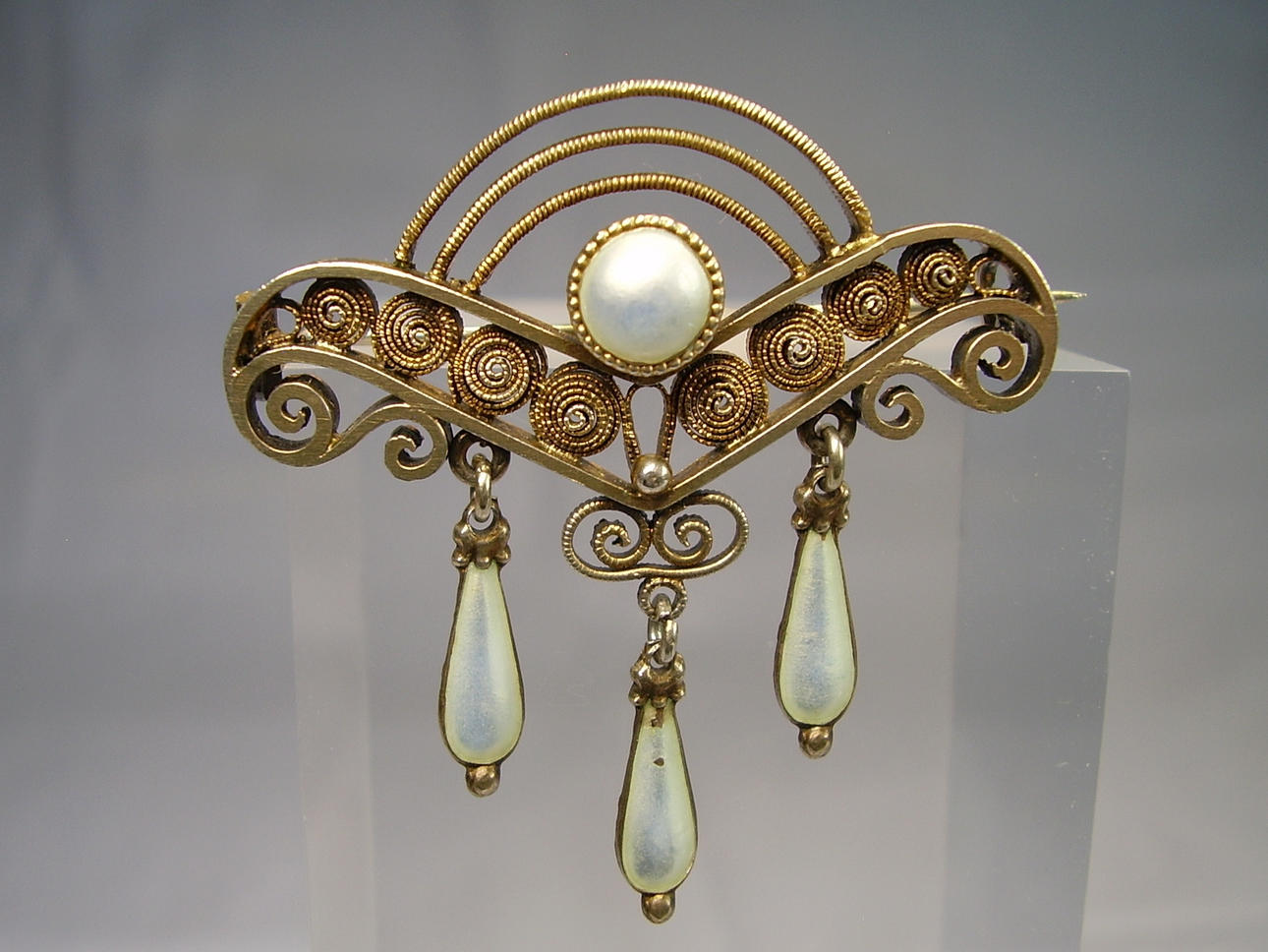 ANTIK BROCHE SØLV 830 SVERIGE MÆRKET.