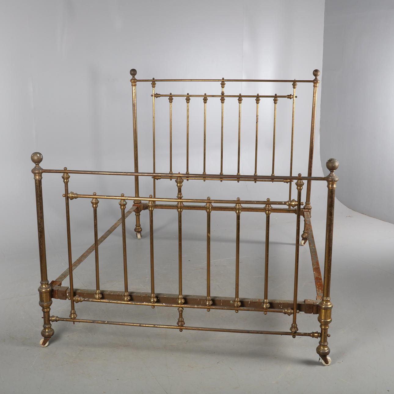 SÄNGRAM, mässing, 1800-tal.