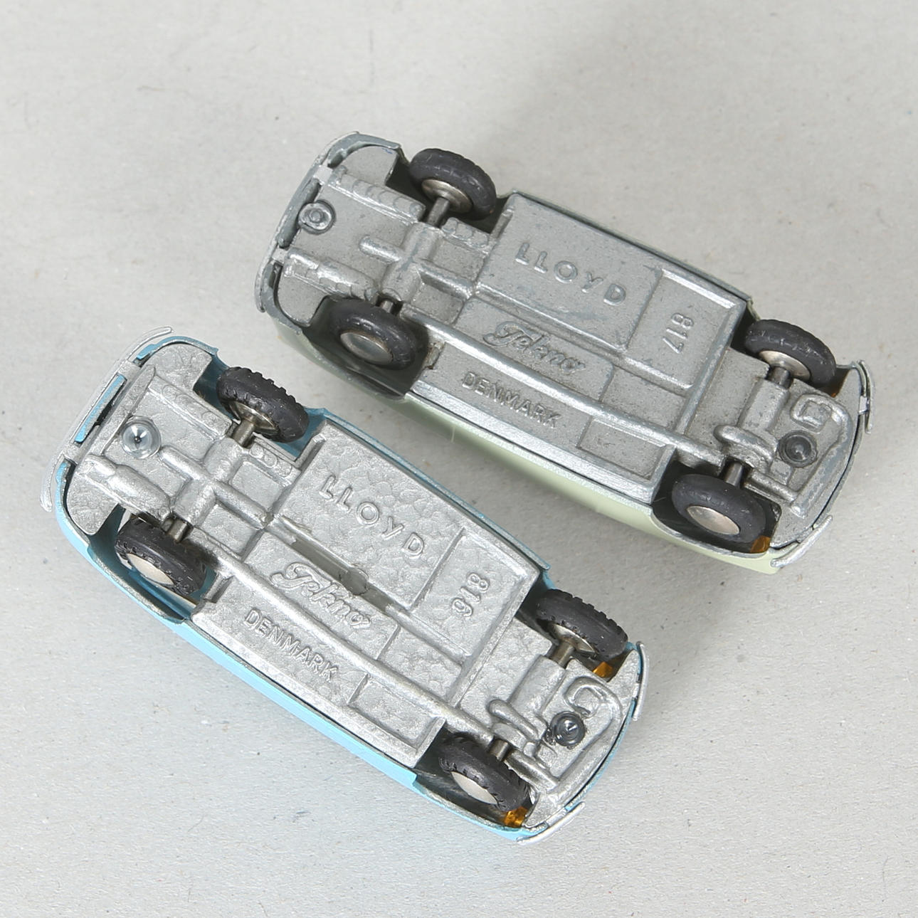 TEKNO, 2 stk, Lloyd 816 personbil og 817 stationcar, Danmark