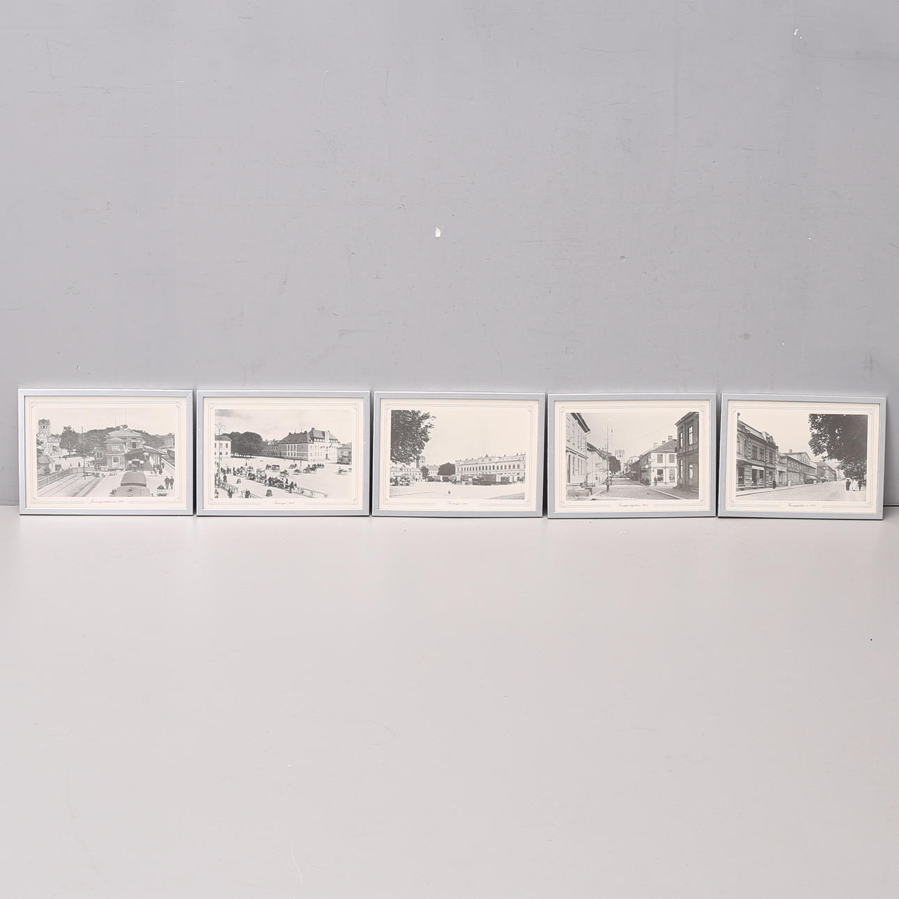 VÄXJÖMOTIV, 5 st, tryck efter fotografier.