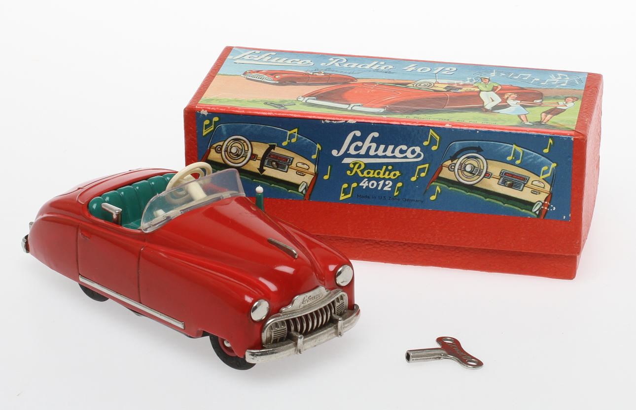 MODELLBIL SCHUCO Radiobil 4012 i originalkartong. Nyckel.