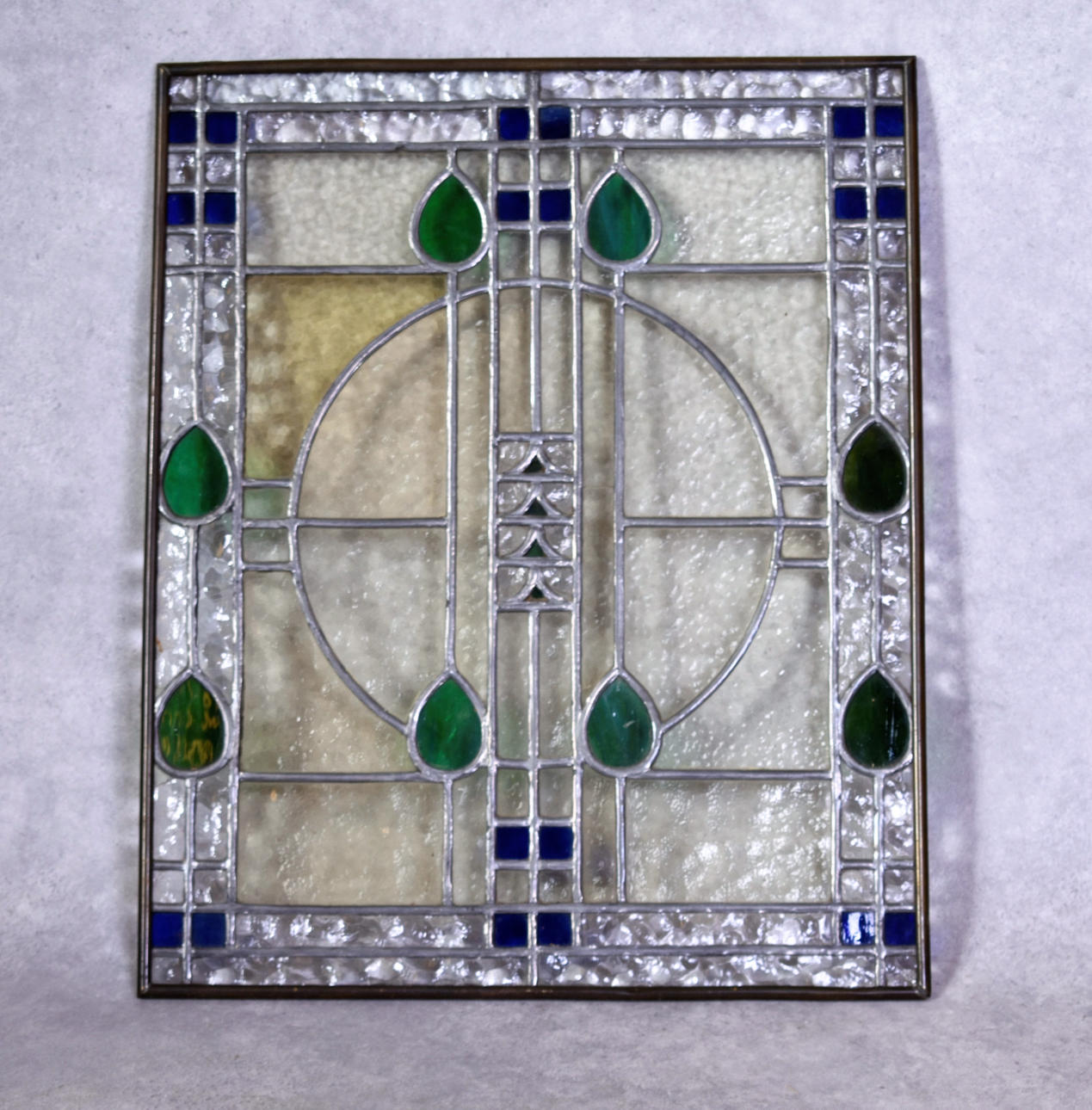 LEAD WINDOW Art Nouveau style.