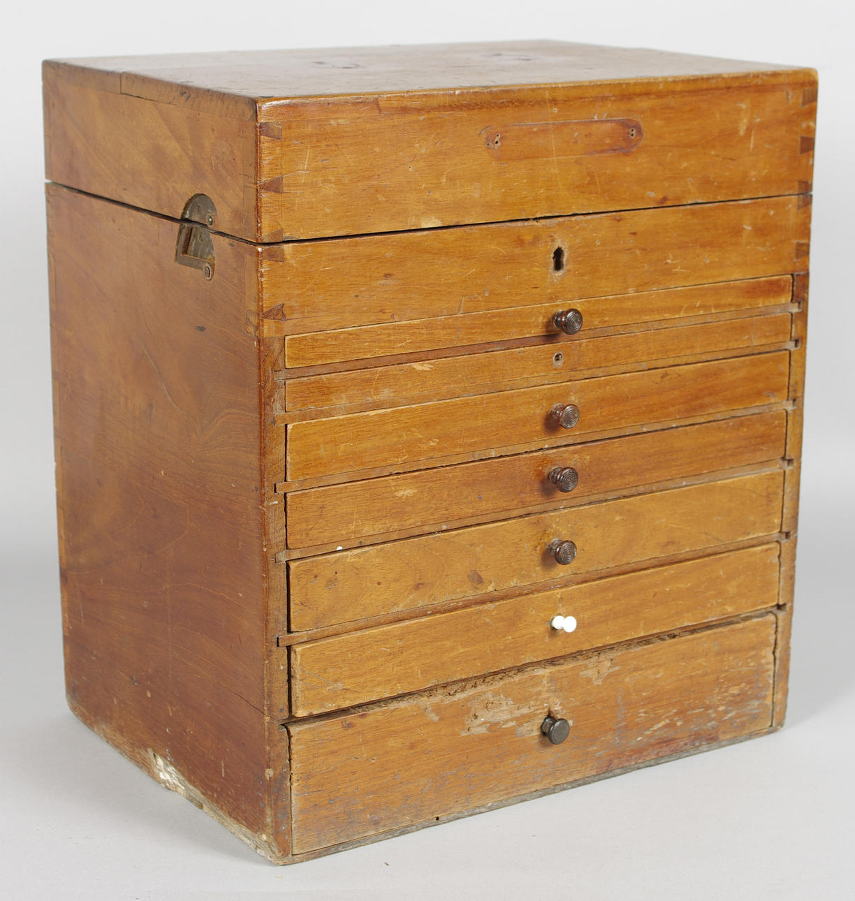 SCHATULL, mahogny, 1800-tal.