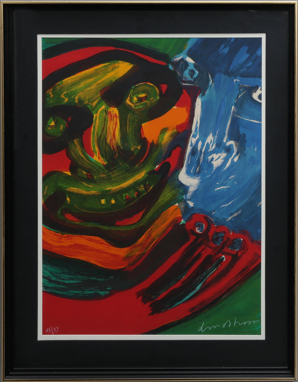 BENGT LINDSTRÖM. Composición con cara.