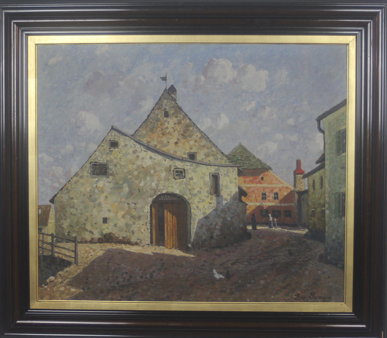 LUDWIG VON SENGER. OIL ON CANVAS Signed.