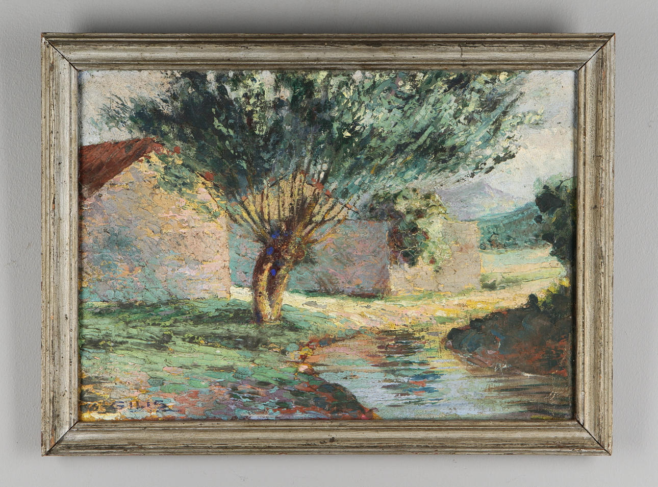 JEAN GILIS. Motiv från Clermont-Ferrand, olja på duk, signerad.