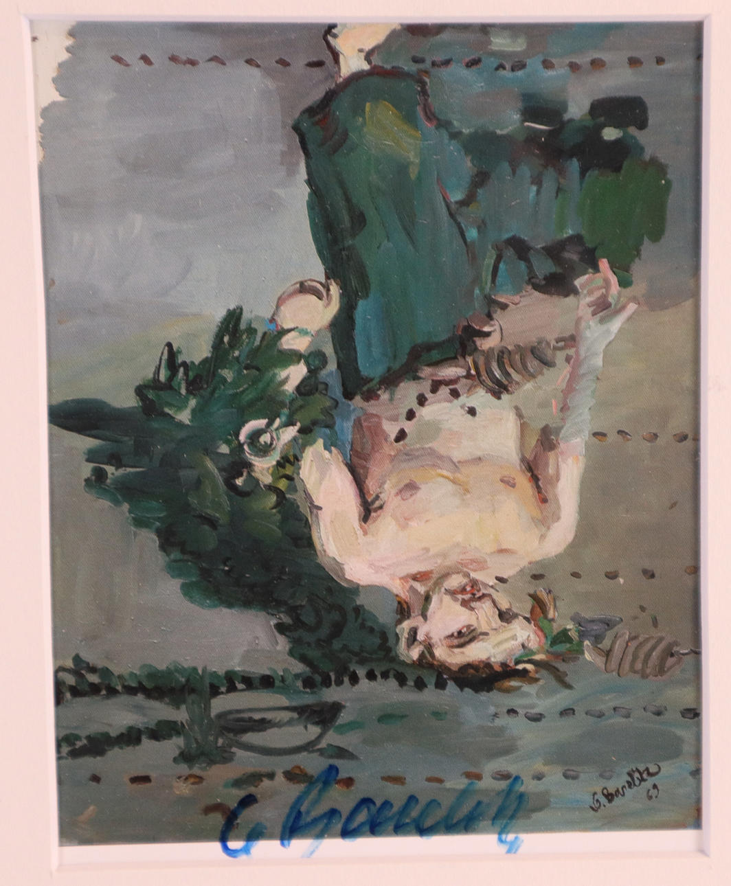 GEORG BASELITZ. "Der Mann am Baum", 1969, Multiple, handsigniert.