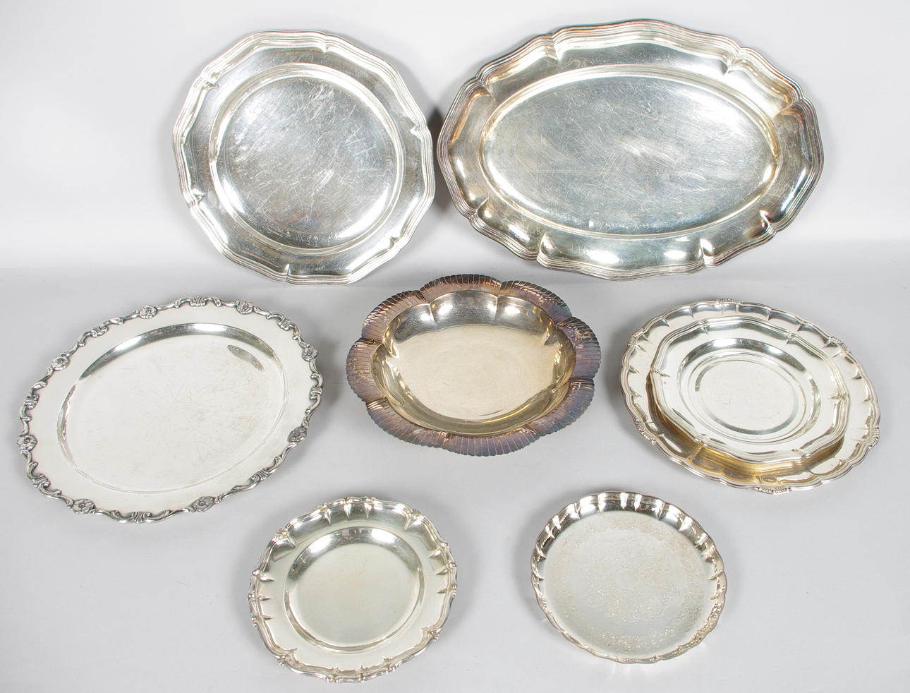 BRICKOR, 8 stycken, nysilver.