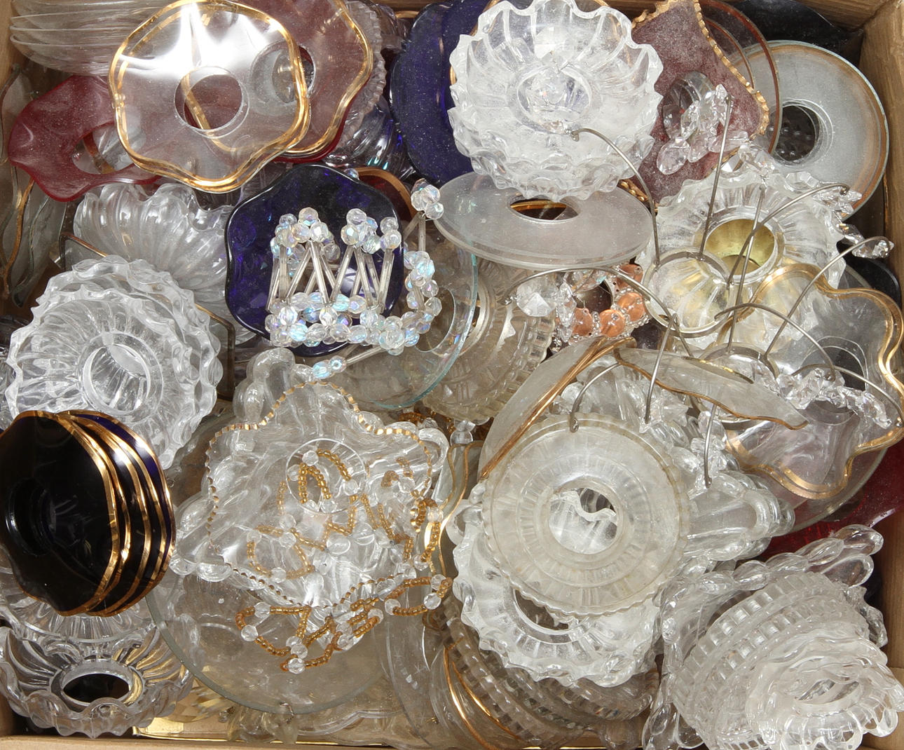 PARTI LJUSMANSCHETTER, 1800/1900-tal.