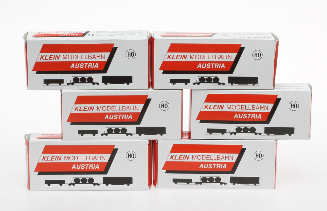 MODELLTÅG KLEIN MODELLBAHN 6 stycken svenska tankvagnar i originalkartong (B).