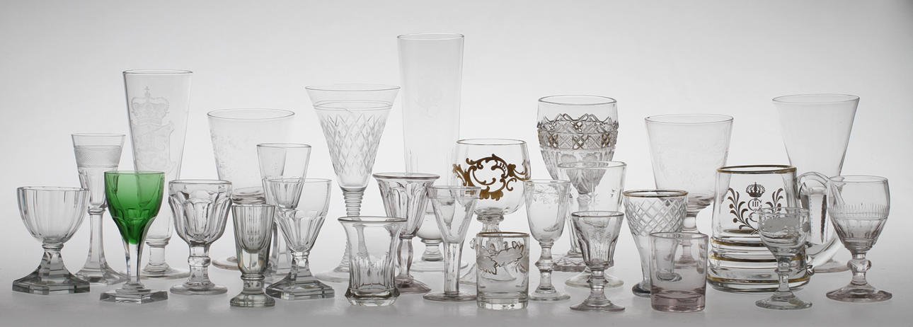 PARTI GLAS, 27 st i samling, 18/1900-tal.