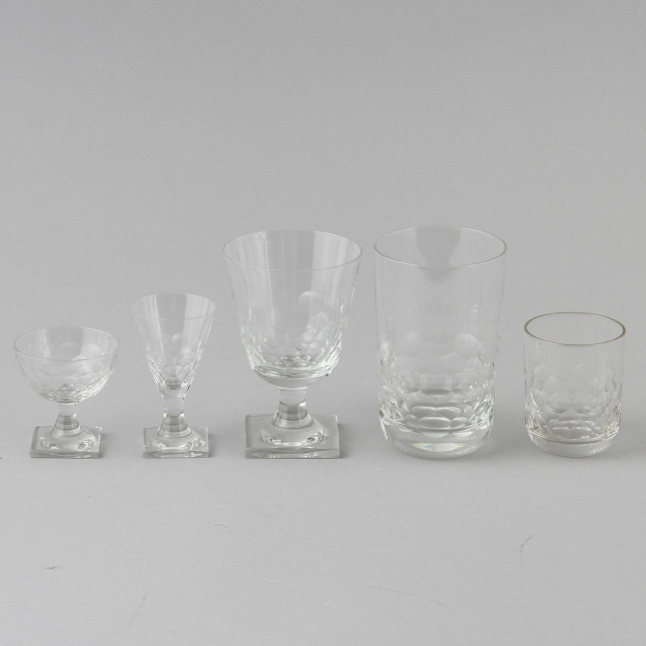 GLASSERVIS, 49 delar, Kosta.