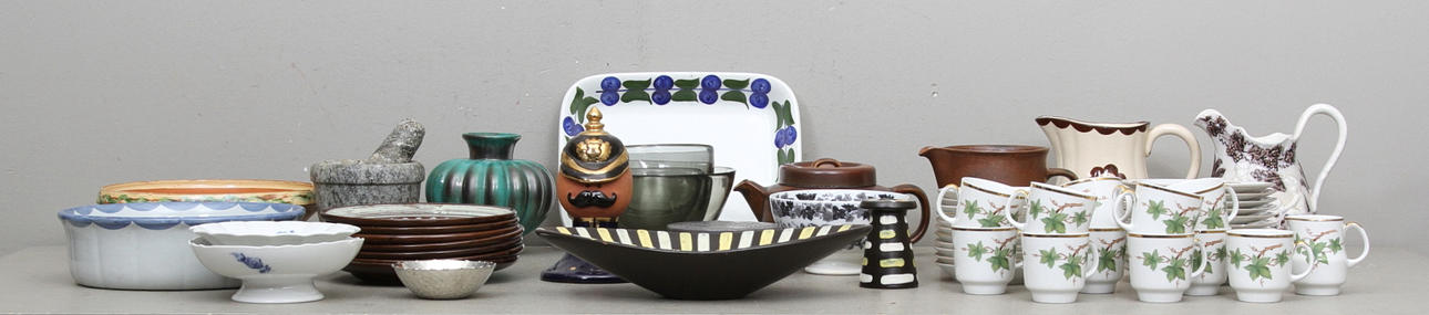 DIVERSE, 1900-tal, bl.a. Arabia, Ekeby, Gustavsberg.