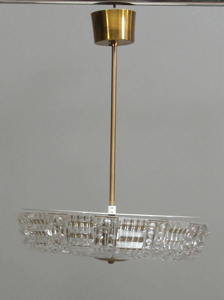 TAKLAMPA, glas, 1900-tal.