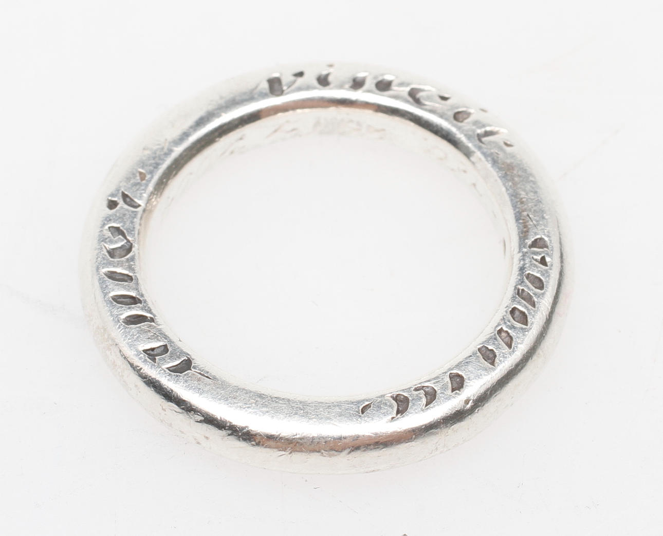 RING, silver, "Amor Vincit Omnia", Efva Attling.
