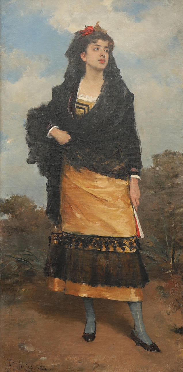 FRANCISCO MIRALLES GALAUP. Una joven.