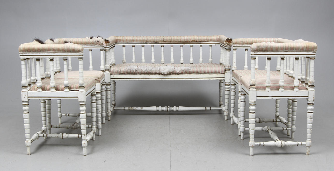 VERANDAMÖBEL, 5 del, 1900 talets första hälft.