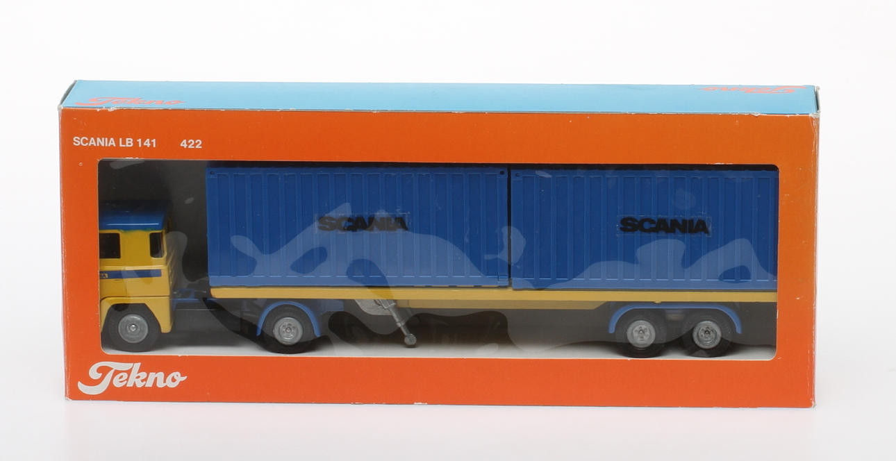 MODELLBIL TEKNO HOLLAND VOLVO SCANIA LB 141 422 i originalkartong (B).