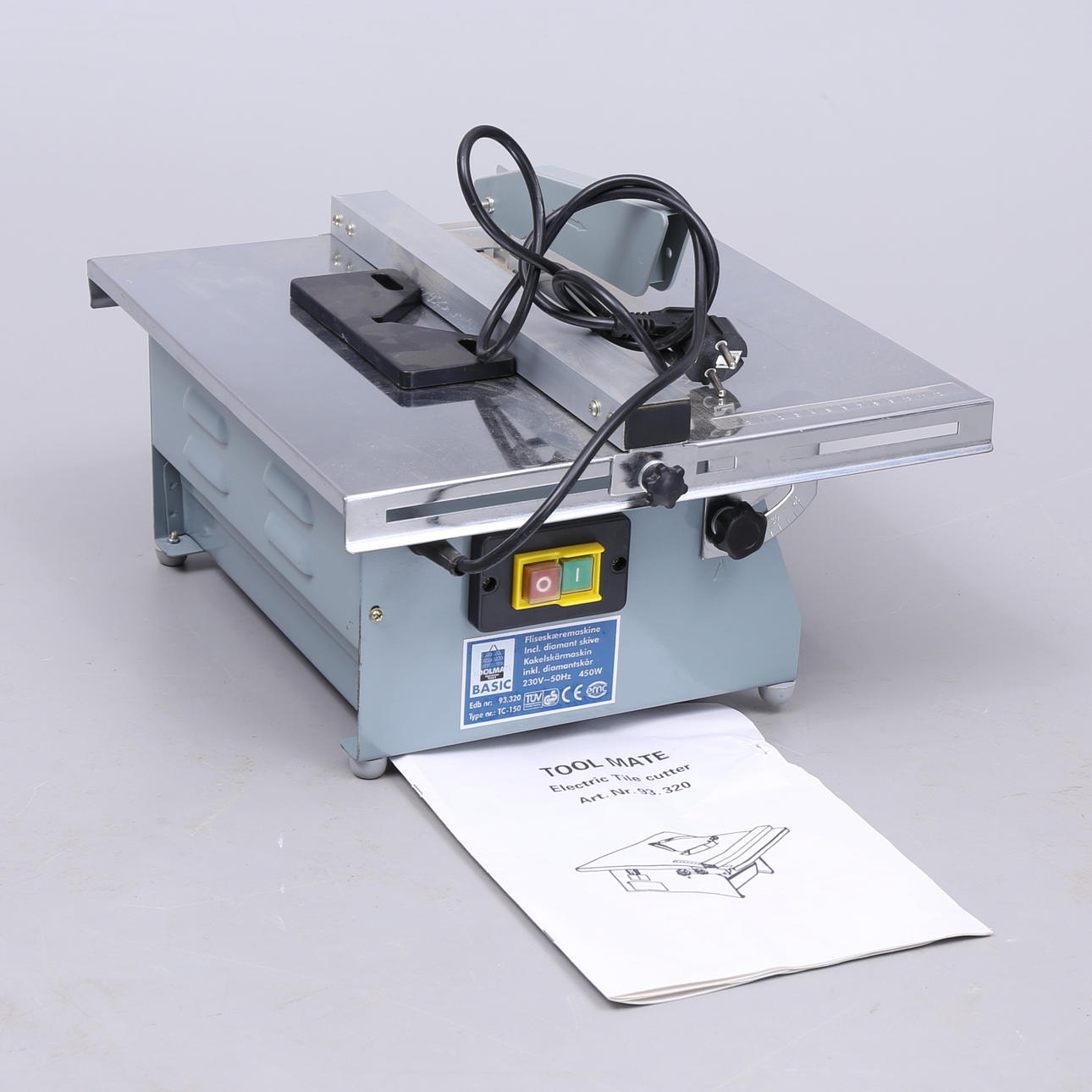 FLISSKÆRER, "Elektrisk fliseskærer", Tool Mate.