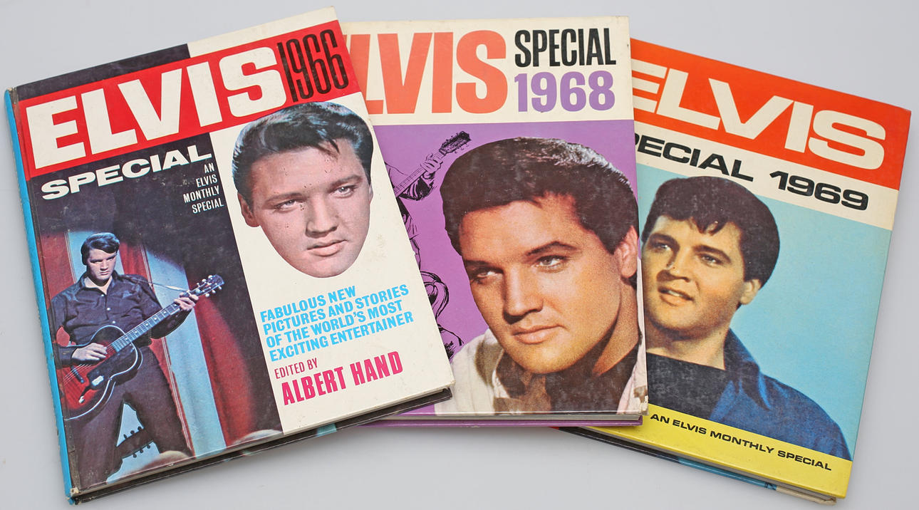 BÖCKER, 3 delar, Elvis Presley Special, 1960-tal.